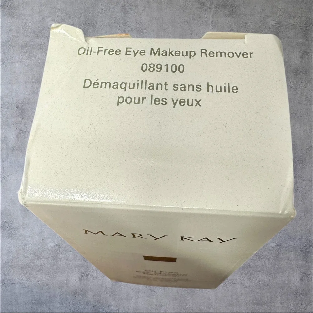 Mary Kay Oil-Free Eye‎ Makeup Remover 089100 3.75oz White Cap New Dual Phase